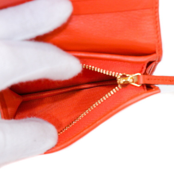 Gucci Ophidia GG Python Compact Wallet Orange - Picture 9 of 11